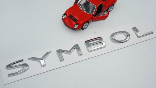 Renault Symbol Krom ABS 3M 3D Bagaj Yazı Logo ürün görseli 1