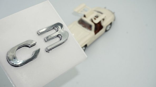 Citroen C3 Krom ABS 3M 3D Bagaj Yazı Logo ürün görseli 1