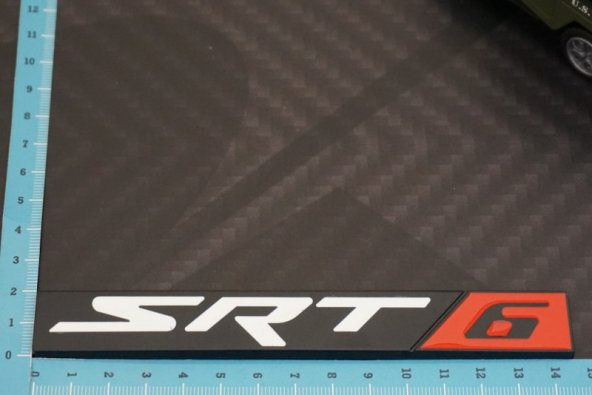 Dodge SRT 6 Krom Metal Bagaj 3M 3D Logo - Resim 5