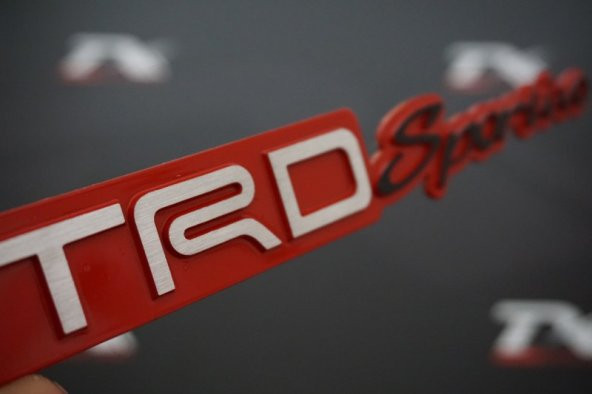Toyota TRD Sportivo Bagaj 3M 3D Krom Metal Logo Amblem New Style ürün görseli 1