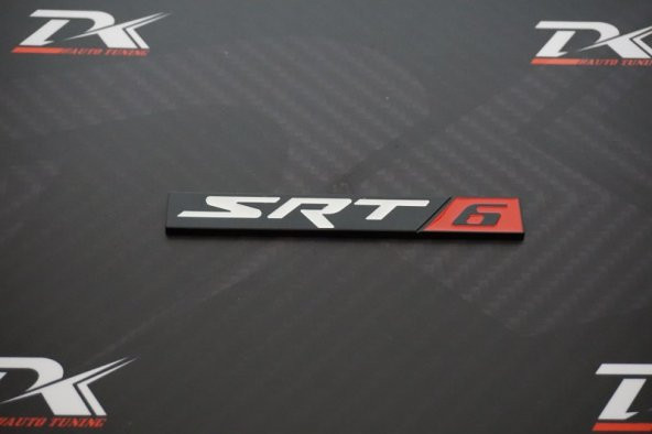 Dodge SRT 6 Krom Metal Bagaj 3M 3D Logo - Resim 3