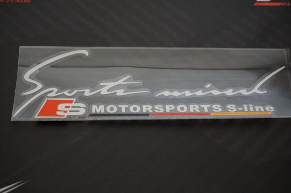 Audi S Motorsport S Line Sticker - Resim 3