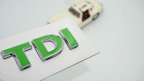 Skoda TDİ Bagaj Yeşil Krom ABS 3M 3D Yazı Logo Arma ürün görseli 1