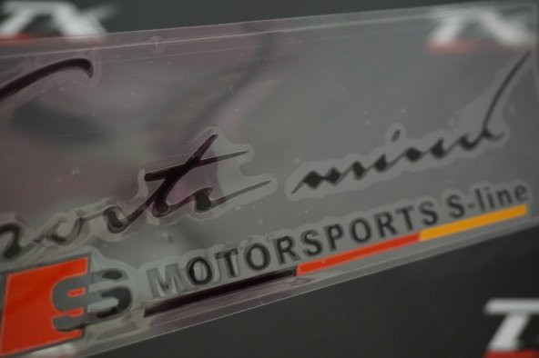 Audi S Motorsport S Line Sticker - Resim 2