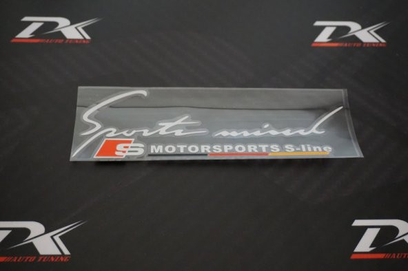 Audi S Motorsport S Line Sticker - Resim 4