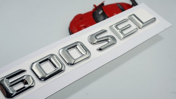 Benz 600 SEL Bagaj Krom Metal 3M 3D Yazı Logo ürün görseli 1