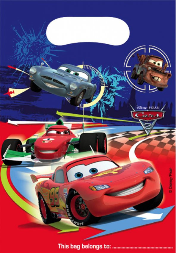 CARS PARTİ ÇANTASI 6LI - Resim 2