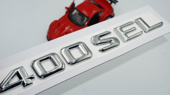 400 SEL Bagaj Krom Metal 3M 3D Yazı Logo ürün görseli 1