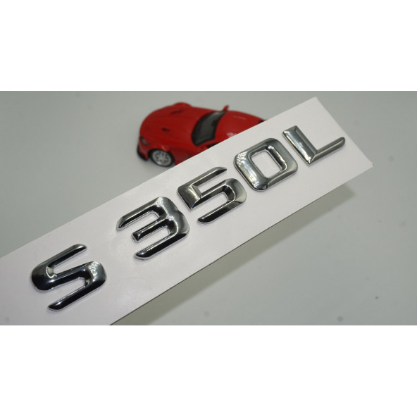 S350L Bagaj Krom Metal 3M 3D Yazı Logo ürün görseli 1