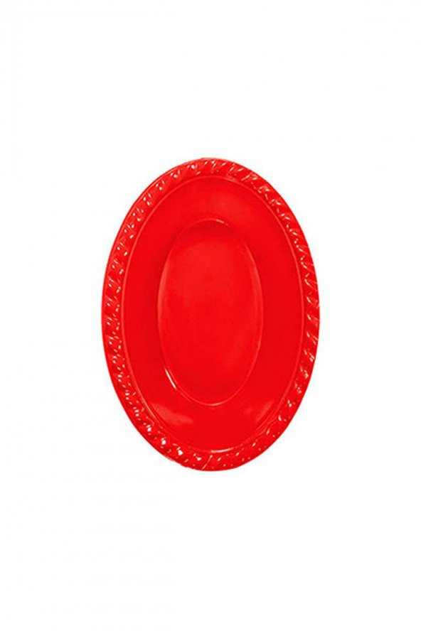 OVAL KASE KIRMIZI 8Lİ ürün görseli 1