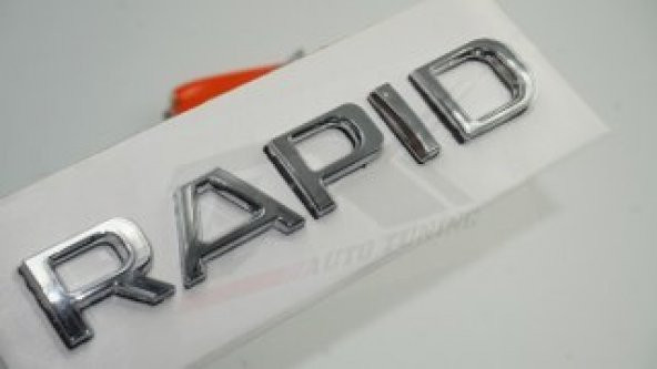 Skoda Rapid 13-16 Yeni Nesil Bagaj Krom ABS 3M 3D Yazı Logo Amble ürün görseli 1