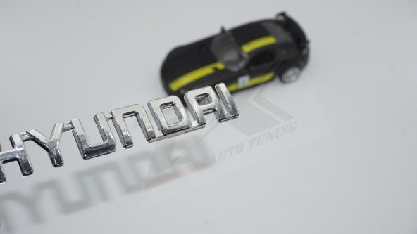 Hyundai Bagaj 3M 3D Krom ABS Logo Amblem ürün görseli 1