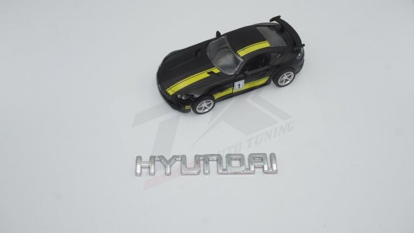 Hyundai Bagaj 3M 3D Krom ABS Logo Amblem - Resim 2
