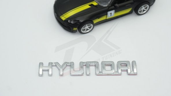 Hyundai Bagaj 3M 3D Krom ABS Logo Amblem - Resim 3