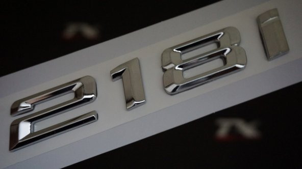 Bmw 218İ Bagaj Krom Metal 3M 3D Yazı Logo ürün görseli 1