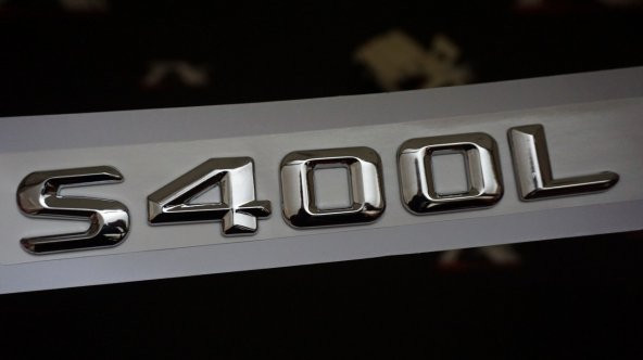 S400L Bagaj Krom Metal 3M 3D Yazı Logo ürün görseli 1