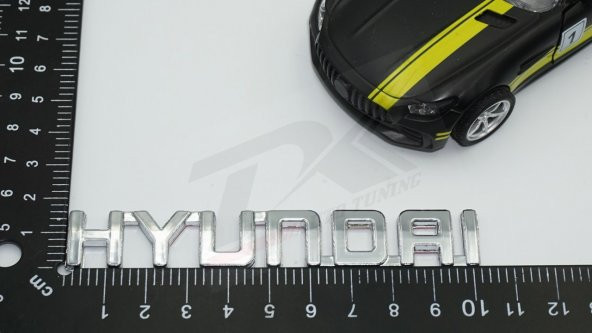 Hyundai Bagaj 3M 3D Krom ABS Logo Amblem - Resim 7