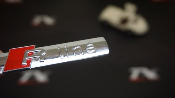 Audi R Line Bagaj 3M 3D Krom Metal Logo ürün görseli 1