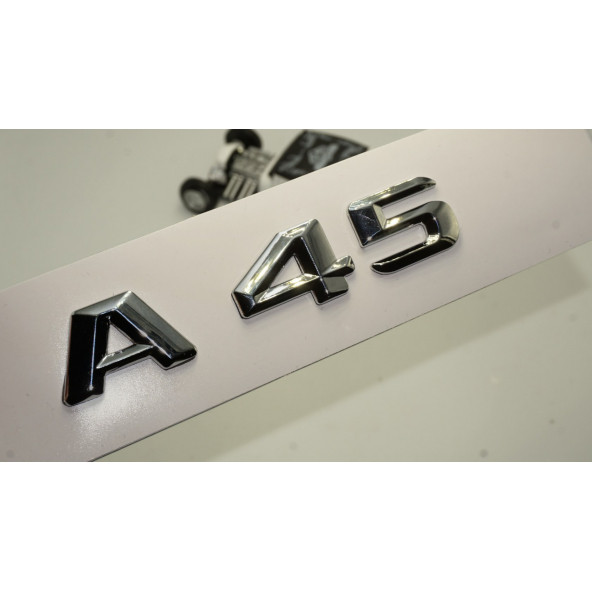 A45 Bagaj Krom Metal 3M 3D Yazı Logo ürün görseli 1