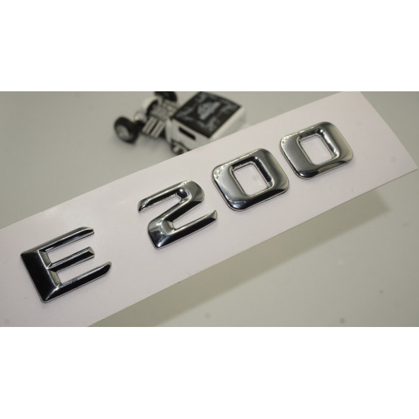 E200 Bagaj Krom Metal 3M 3D Yazı Logo ürün görseli 1