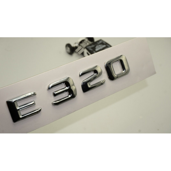 E320 Bagaj Krom Metal 3M 3D Yazı Logo ürün görseli 1