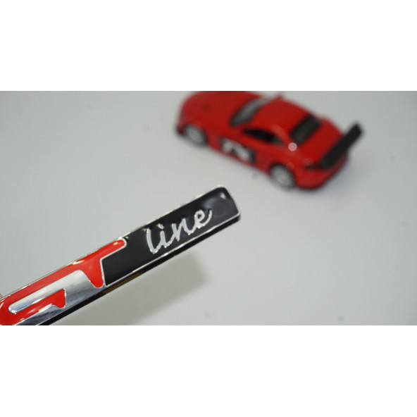 DK Dacia GT Line Duster Logan Bagaj 3M Kırmızı Siyah Metal Logo ürün görseli 1