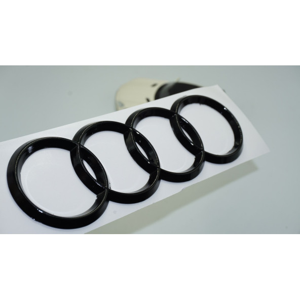DK Tuning Audi A4 A6 B5 B6 B7 Bagaj Siyah ABS Halka Rozet Amblem ürün görseli 1
