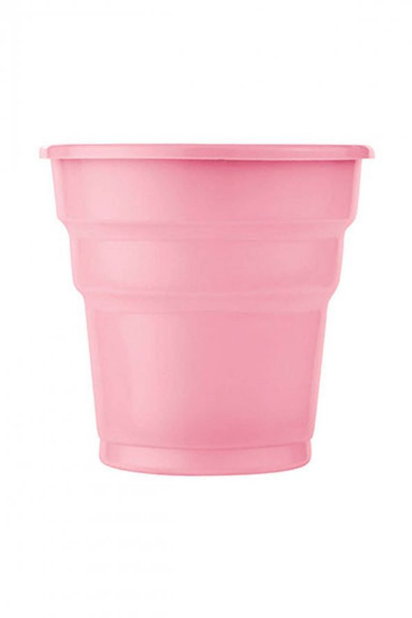 BARDAK PLASTİK PEMBE 10LU ürün görseli 1
