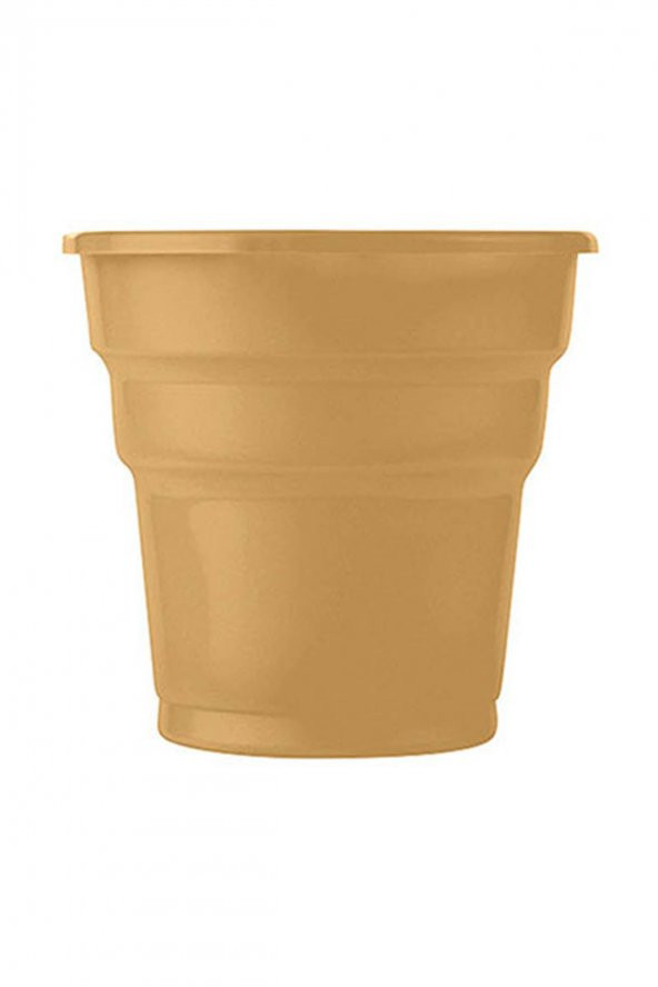 BARDAK PLASTİK GOLD 10LU ürün görseli 1