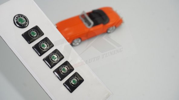 Skoda Auto Cam Açma Jant Torpido Direksiyon Metal Sticker Logo Se ürün görseli 1