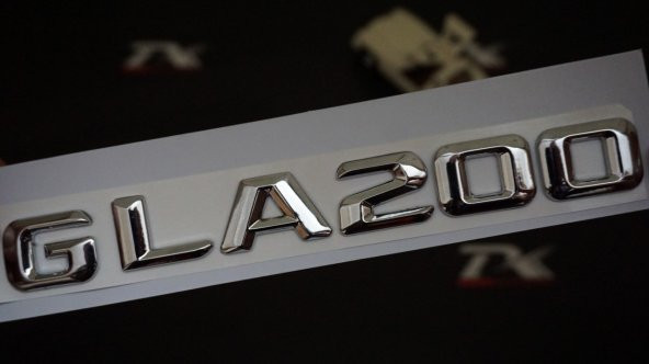 GLA200 Bagaj Krom Metal 3M 3D Yazı Logo ürün görseli 1