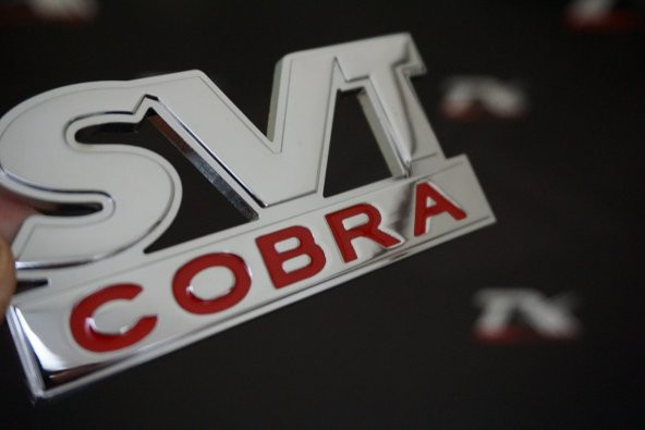 Ford Mustang Shelby SVT Cobra Bagaj Krom Metal 3M 3D Logo Amblem ürün görseli 1