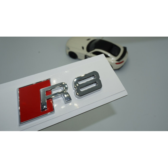 DK Tuning R8 Bagaj Krom ABS Yazı Logo Amblem Audi İle Uyumlu ürün görseli 1
