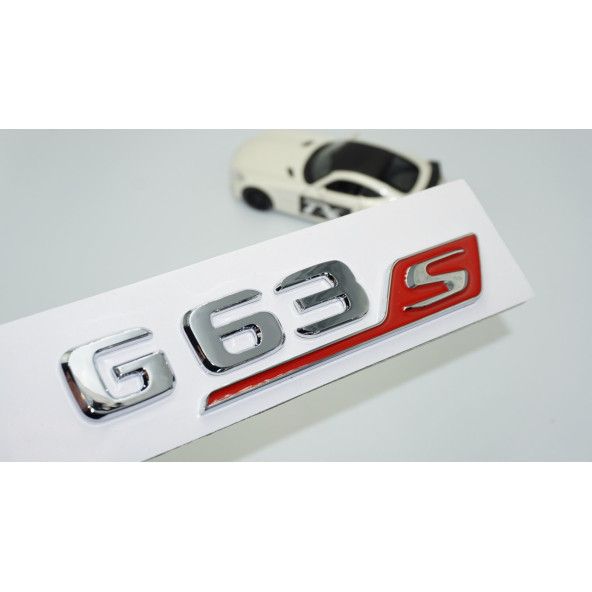 DK Tuning G63S Bagaj Krom Kırmızı ABS 3M 3D Yazı Logo Benz İle Uyumlu ürün görseli 1