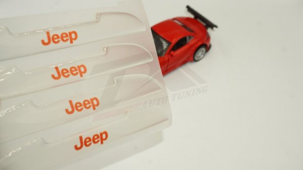 Jeep Logo Kapı Kenarı Koruma Şeffaf Kauçuk 3M Band New Style ürün görseli 1
