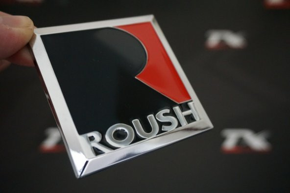 Ford Mustang ROUSH Ön Panjur Vidalı Logo Krom Metal 3M Plaka ürün görseli 1