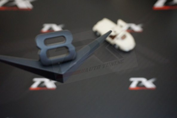 V8 3M 3D Bagaj Siyah Metal Yazı Logo ürün görseli 1