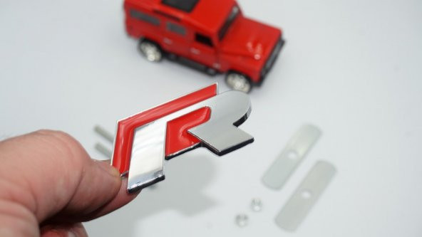 Volkswagen R Ön Panjur Vidalı 3D Krom Metal Logo ürün görseli 1