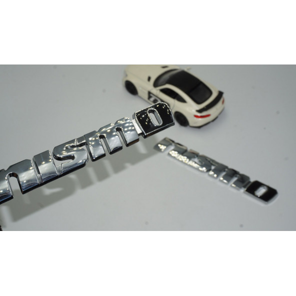 DK Nissan Nismo Krom Siyah Çamurluk Yanı Logo Arma Amblem Seti ürün görseli 1