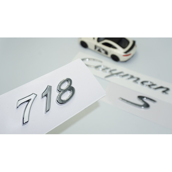 DK Tuning Porsche 718 Cayman S Bagaj 3M 3D ABS Yazı Logo Amblem Seti ürün görseli 1