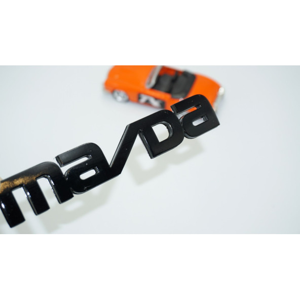 DK Tuning Mazda Bagaj 3M 3D Parlak Siyah ABS Logo Amblem ürün görseli 1