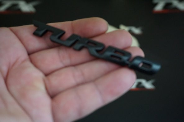 Bmw Turbo Bagaj Krom Metal 3M 3D Bagaj Yazı Logo K ürün görseli 1