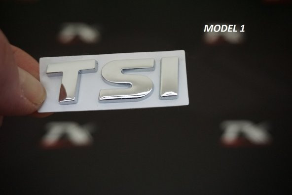 Volkswagen TSİ Bagaj Krom Metal 3M 3D Logo Amblem ürün görseli 1