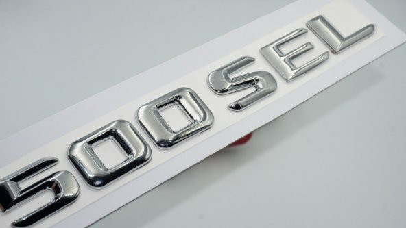 500 SEL Bagaj Krom Metal 3M 3D Yazı Logo ürün görseli 1