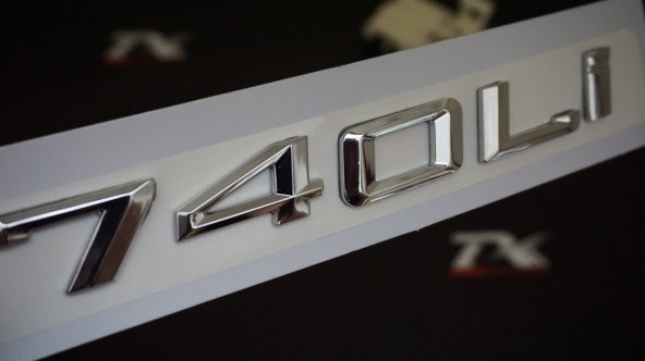 Bmw 740Lİ 740İ Bagaj Krom Metal 3M 3D Yazı Logo ürün görseli 1