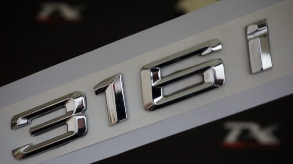 Bmw 316İ Bagaj Krom Metal 3M 3D Yazı Logo ürün görseli 1