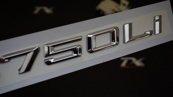 Bmw 750Lİ 750İ Bagaj Krom Metal 3M 3D Yazı Logo ürün görseli 1