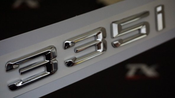 Bmw 335İ Bagaj Krom Metal 3M 3D Yazı Logo ürün görseli 1