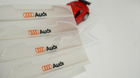 Audi Logo Kapı Kenarı Koruma Şeffaf Kauçuk 3M Band New Style ürün görseli 1