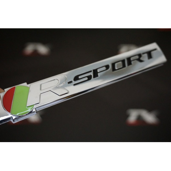 Jaguar R Sport Bagaj Krom Metal Logo Amblem 3M 3D ürün görseli 1